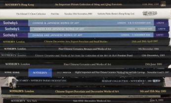 Collection of auction catalogues on Chinese, Japanese & Korean Art Sotheby's/Sotheby Parke Bernet (