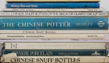 Small group of books mainly Chinese art and snuff bottle related including an exhibition catalogue