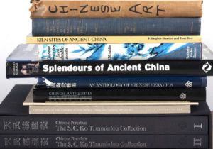 Collection of books and a report on Chinese Art to include two hardback folio-sized issues with