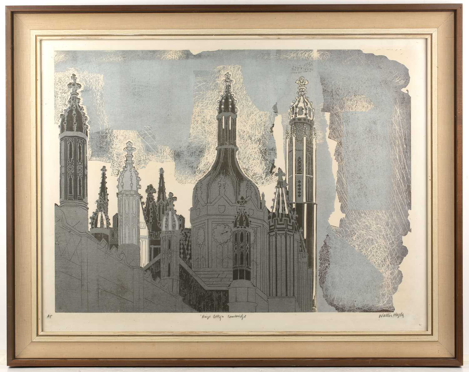 Walter Hoyle (1922-2000) King's College, Cambridge, signed in pencil and titled to the margin, - Image 2 of 2
