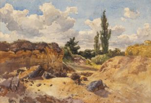 Archibald Standish Hartrick (1864-1950) Landscape with trees, watercolour, 24 x 33.5cm; and one