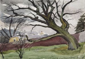 Harry Barr (1896-1987) ‘Caterham’, signed and dated 1940, ink and watercolour, 25.5 x 35.5cm; and