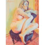 After Rolf Harris (1930-2023) 'Niki', signed in pencil and numbered 273/695 to the margin, giclee