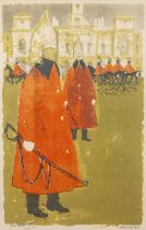 Robert Tavener (1920-2004) Horse Guards, signed and dated '60 in pencil to the margin, artist's