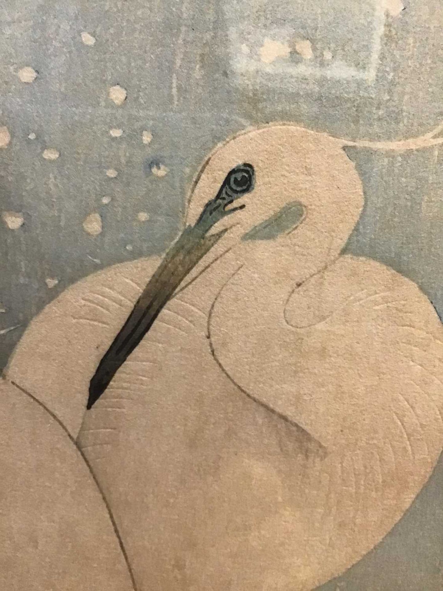 Ohara Koson (1877-1945) Egrets, woodblock, signed with seal, 36.5 x 24cm Good condition, minor - Image 8 of 10