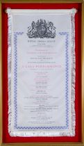A Royal Opera House programme for the 10th June 1958 in celebration of its centenary, printed by