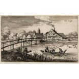 Matthaus Merian (1593-1650) At Krafft (Hollstein 364 iii/iv), etching, before the number, from the