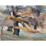 Harry Barr (1896-1987) ‘Richmond Park’, signed, inscribed and dated 25 Nov. 1970, pencil and