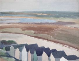 Harry Barr (1896-1987) Three coastal views, various sizes; and an anthropomorphic tree study in