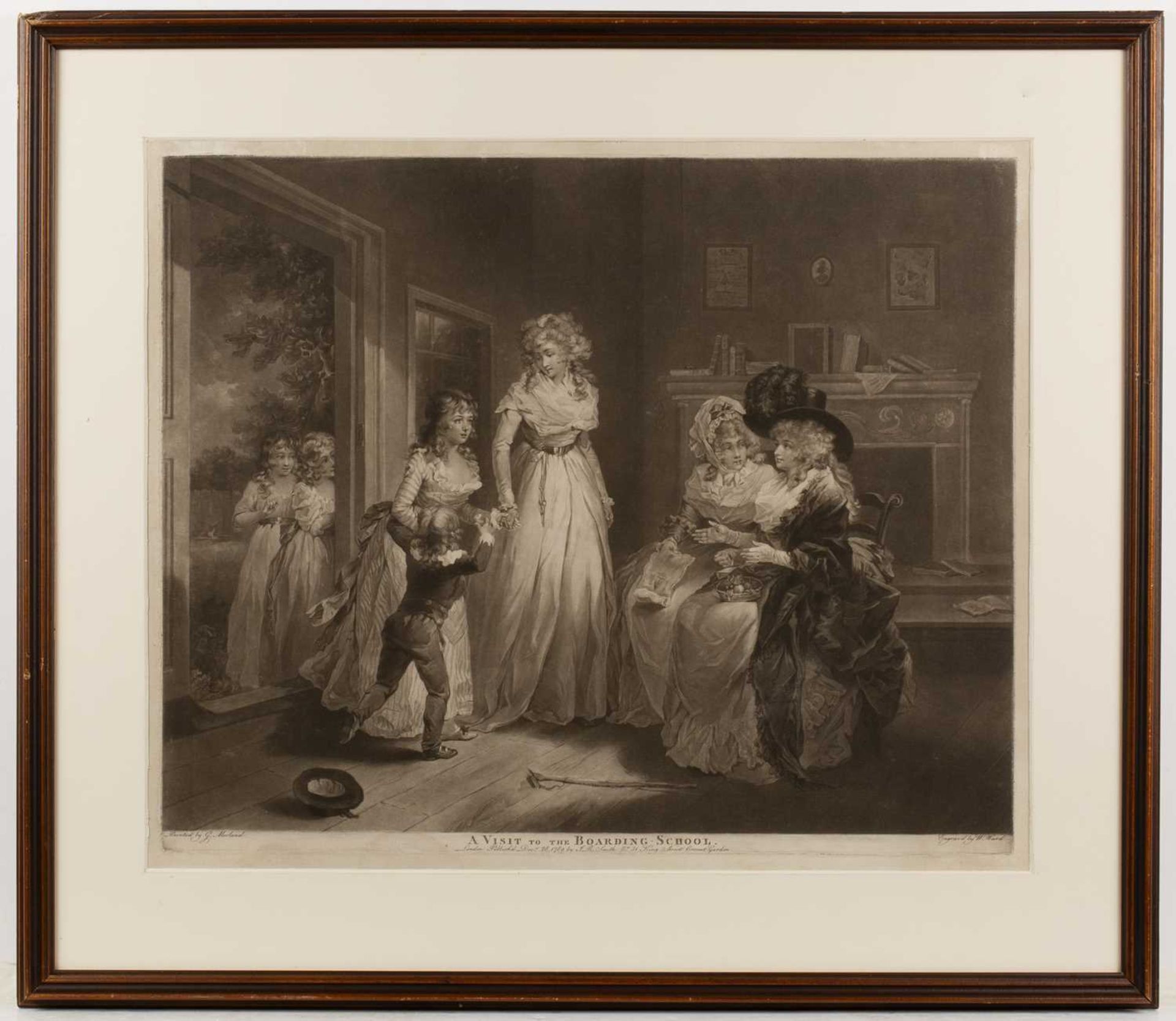 William Ward after George Morland A visit to the Child at Nurse, mezzotint, published by J R - Image 5 of 9