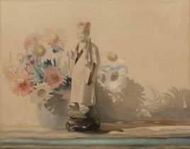 A Rigden-Read (1879-1955) 'The Mandarin', signed, watercolour, 29.5 x 38cm; and another 'The Toby