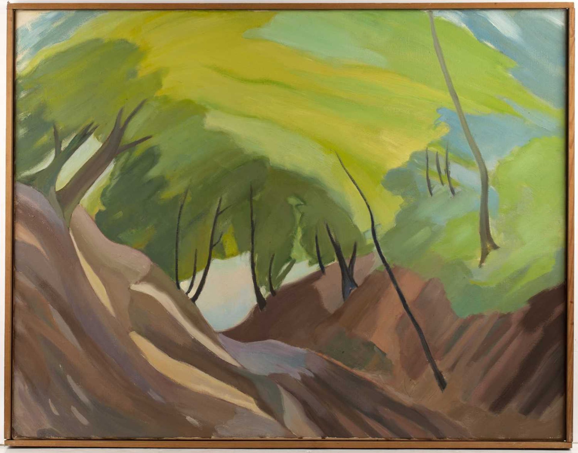 Harry Barr (1896-1987) A wooded lane, oil on canvas, 71 x 91cm; and two further similar (3) - Bild 2 aus 9