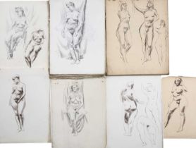 Harry Barr (1896-1987) Three sketch books containing a large collection of mainly life studies in