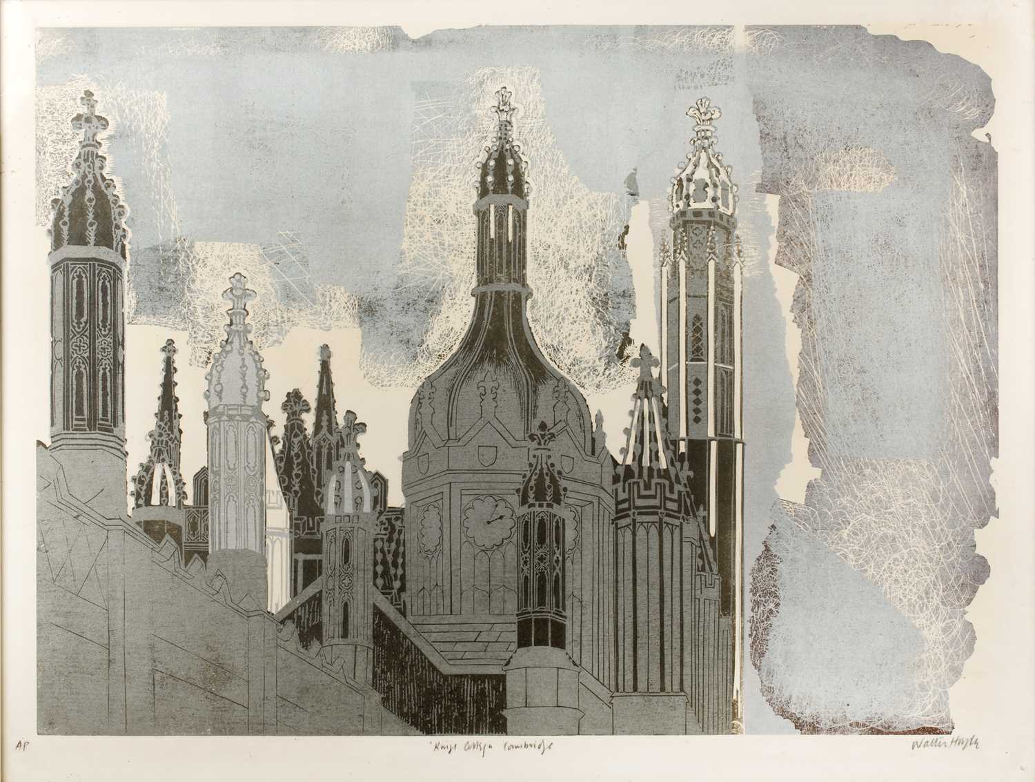 Walter Hoyle (1922-2000) King's College, Cambridge, signed in pencil and titled to the margin,