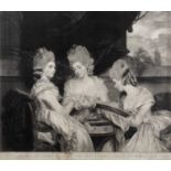 Valentine Green after Sir Joshua Reynolds 'Lady Elizabeth Laura, Lady Charlotte Maria and Lady