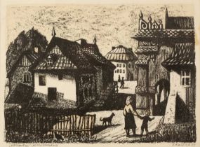 Jozef Kulesza (born 1920 Polish) 'Kazimierz', (The Historical District of Krakow & Krakow Old