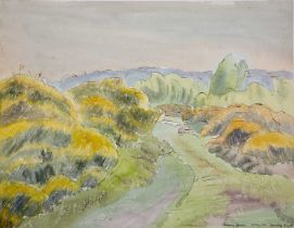Harry Barr (1896-1987) ‘Headley Heath’, signed and dated 16 May 1966 and inscribed, ink and