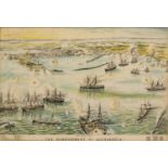 C.W. Bacon and Co. (pubs) 'Bombardment of Alexandria', lithograph, 47 x 70cm