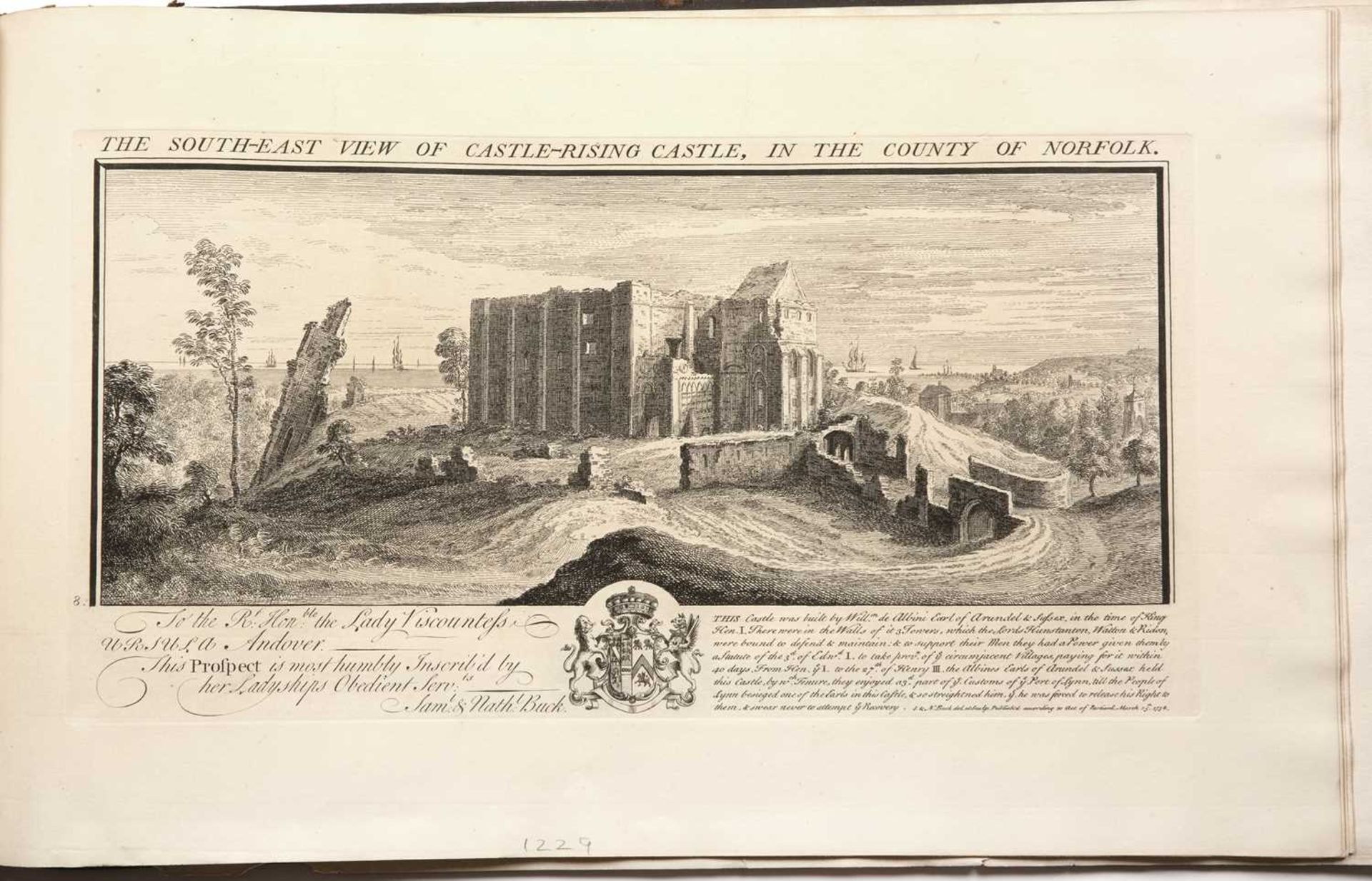 Samuel and Nathaniel Buck The South East View of Wymondham Abbey, in the County of Norfolk, etching, - Image 5 of 6