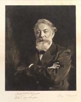 After John Singer Sargent Joseph Joachim, photogravure published by the Berlin Photographic Company,