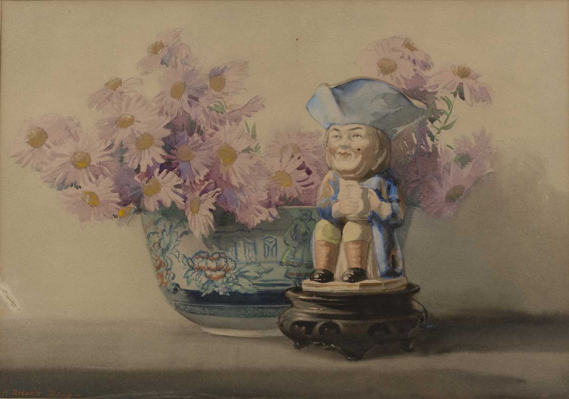 A Rigden-Read (1879-1955) 'The Mandarin', signed, watercolour, 29.5 x 38cm; and another 'The Toby - Bild 4 aus 6