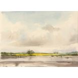 Ernest Burnett Hood (1932-1988) Itchenor, signed, watercolour, 34 x 48cm