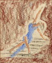 Tom Merrifield (1933-2021) The Dancer, signed, pastel, pencil and body-colour, 24 x 20cm