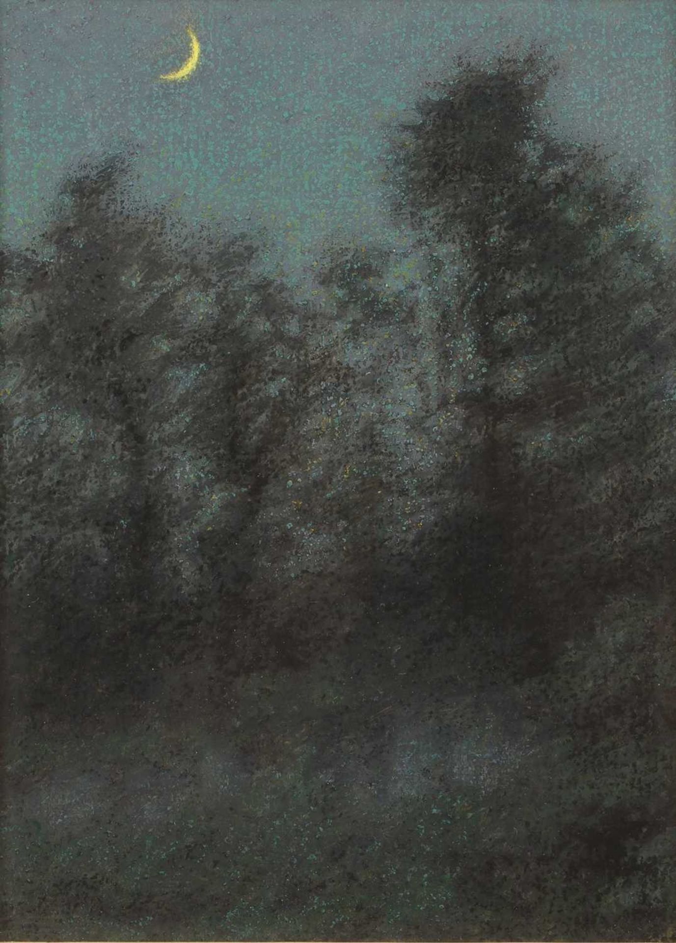Herbert Dalziel (1858-1941) The Crescent Moon, pastel, 20 x 14cm