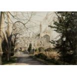 David Wilcox (b.1950) King's College, Cambridge, signed, watercolour, 40 x 58cm