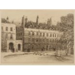 Walter William Burgess (1856-1908) 'New Inn, Wych Street, near ye Strand...', etching, 21.5 x