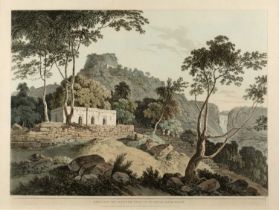 Thomas William Daniell 'Raje Gaut, The Principal Road up to Rotas Ghur, Bahar', plate no. V, etching