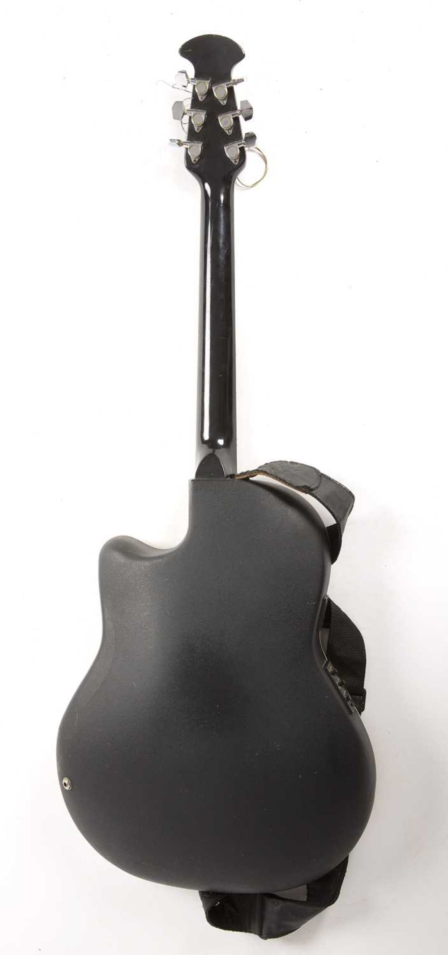 An Ovation 'Applause' electric Acoustic Guitar, model AE 128 with rounded back, 105.5cm overall - Image 2 of 2