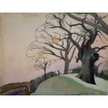 Harry Barr (1896-1987) Anthropomorphic tree study, signed and dated 1952, ink and watercolour, 35