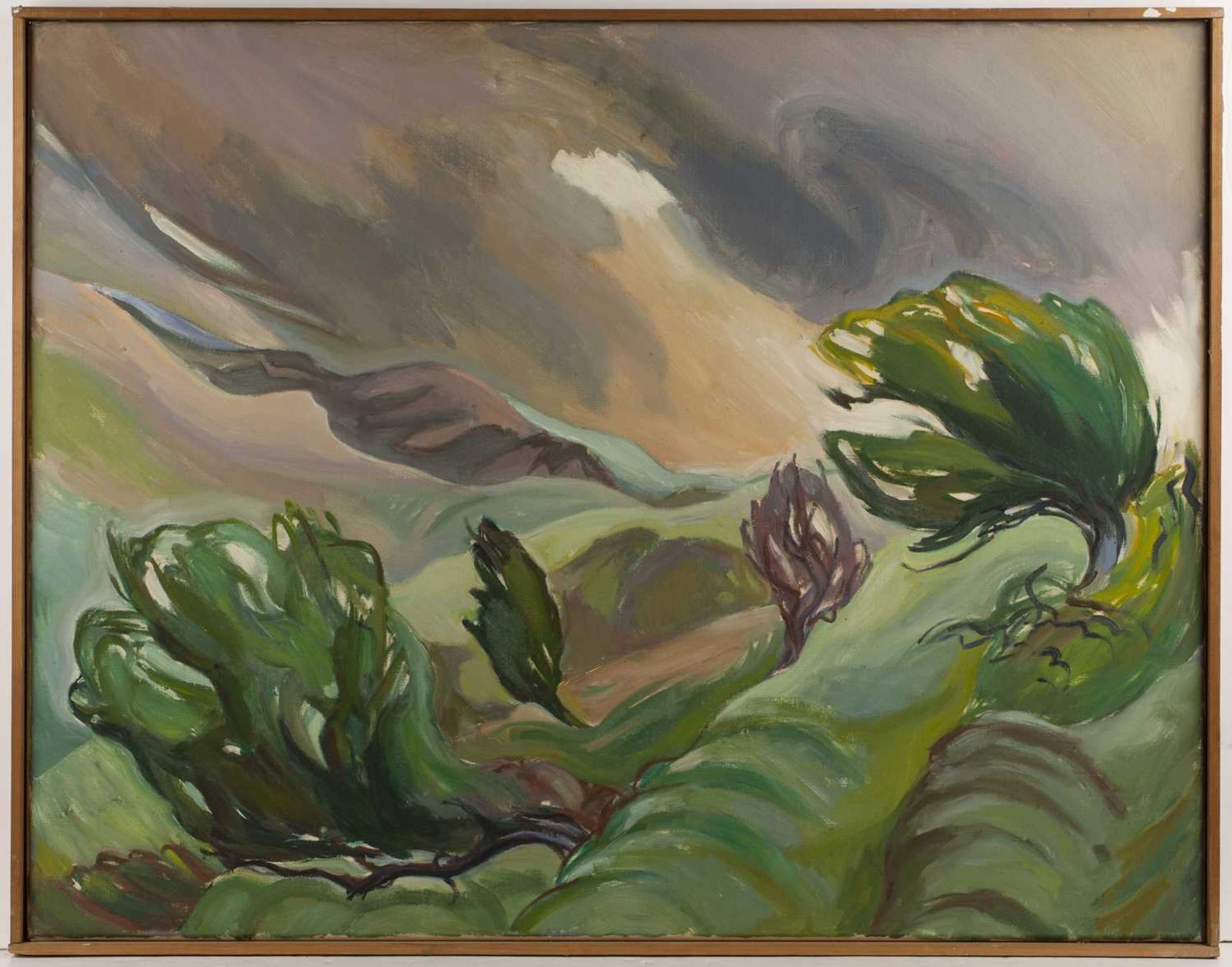 Harry Barr (1896-1987) A wooded lane, oil on canvas, 71 x 91cm; and two further similar (3) - Bild 8 aus 9