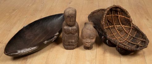 Various items of Oceanic and African art