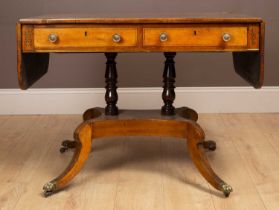 A Regency rosewood sofa table