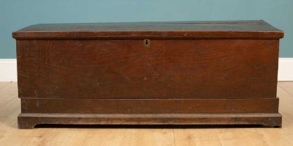 A George III oak chest or coffer