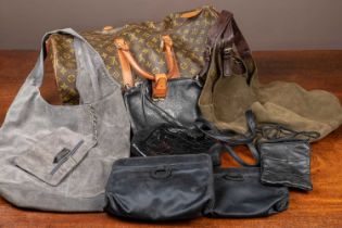 A collection of handbags