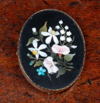 A Pietra Dura brooch,