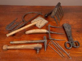 A set of thatching tools