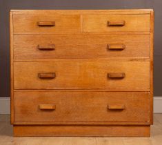 An oak 'Utility' chest of drawers