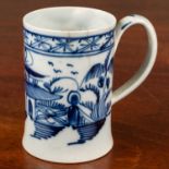 An 18th century pearlware, possibly Liverpool, mug of small size