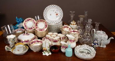 A collection of glassware and ceramics