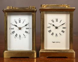 Two carriage timepieces or clocks