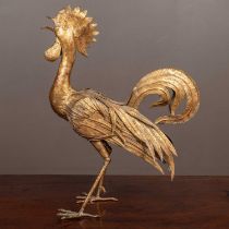 A gilt metal sculpture