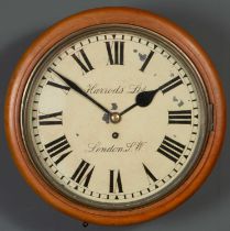 A late 19th / early 20th century Harrods Limited dial clock