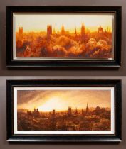 A Reynolds, a pair of cityscapes of Oxford's Spires