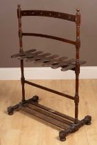 A 20th century boot rack