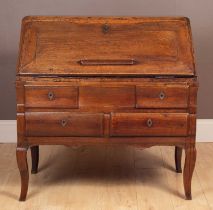 A 19th-century French oak bureau,