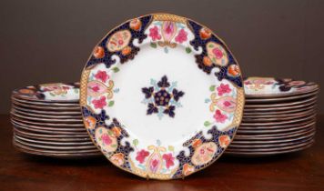 Thirty Two Ironstone Dinner Plates